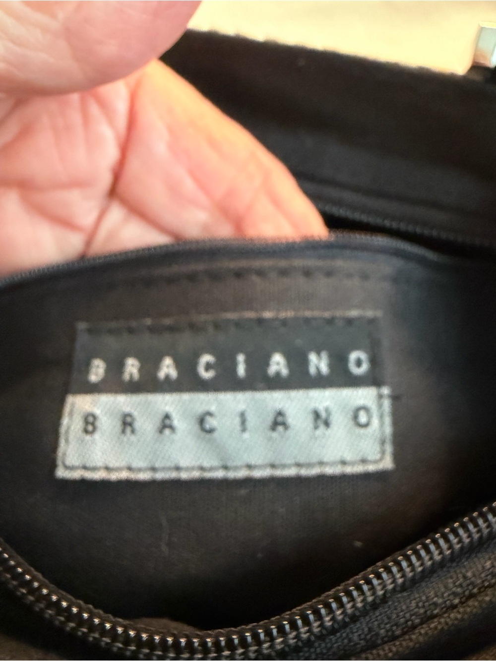 BracianoBlack & White Gingham Tote with Bow Accent - Picture 5 of 8